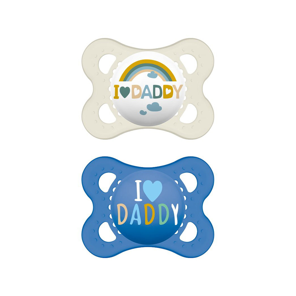 MAM - Ι LOVE DADDY Πιπίλα Σιλικόνης 2-6m (αγόρι) - 2τεμ.